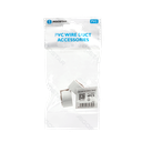 PVC Vierkante Kabelgoot Bocht Buitenhoek Wit 15*10mm 4st