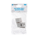 PVC Vierkante Kabelgoot Bocht Buitenhoek Wit 25*16mm 4st