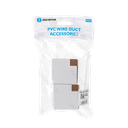 Goulotte Carrée PVC Coude Plat Blanc 40*40mm 4 unités