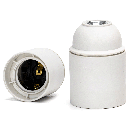 E27 kunststoffen zelfsluitende lamphouder wit