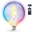 Aigostar Bluetooth Mesh Smart Filament Lamp G125,4.9W RGBW