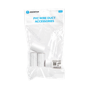 PVC Rond Draadkanaal Connector Wit 25mm 4ST