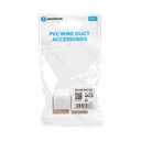 PVC Vierkante Kabelgoot Eindkap Wit 25*16mm 4st