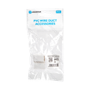 PVC Square Trunking Connector White 16*16mm 4pcs