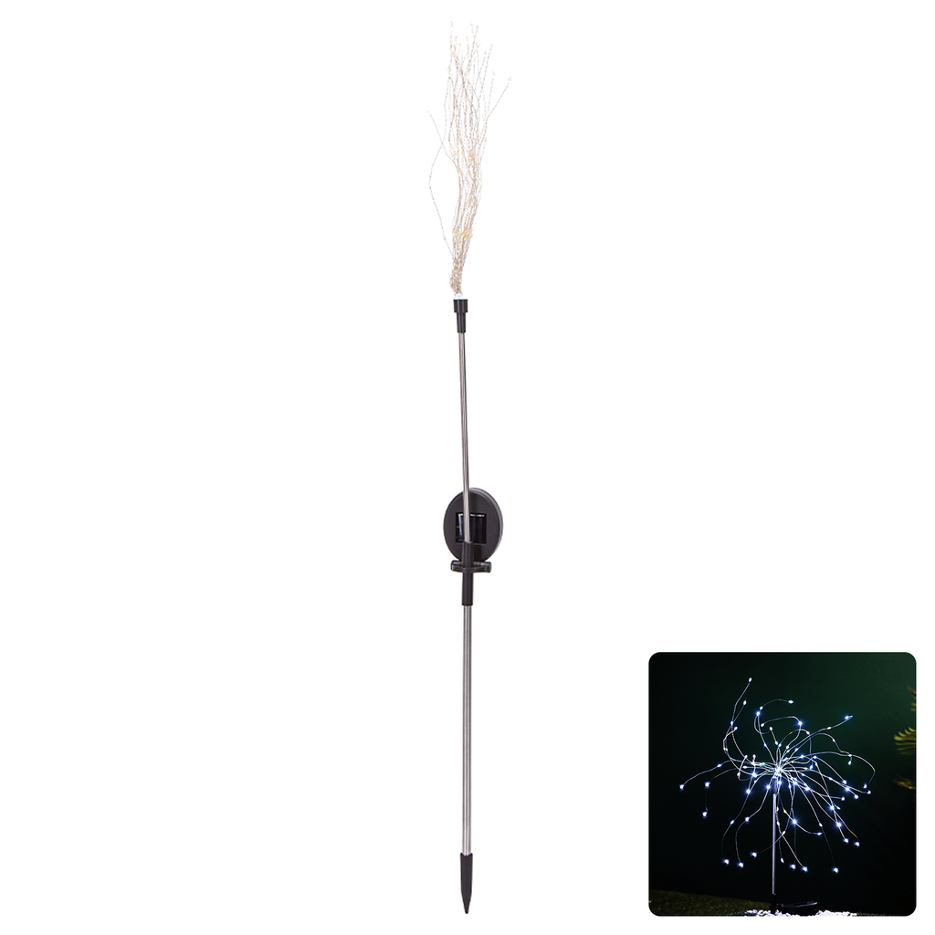 [B10201OL3] LED-Solar-Rasenleuchte Edelstahl Gypsophila 6500K