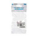 PVC Vierkante Kabelgoot Bocht Binnenhoek Wit 15*10mm 4st