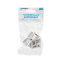 PVC Vierkante Kabelgoot Bocht Binnenhoek Wit 25*16mm 4st