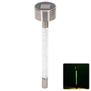 Aigostar LED Solar Sfeervolle Gazonverlichting RVS Bubble Stick met Staak RGB