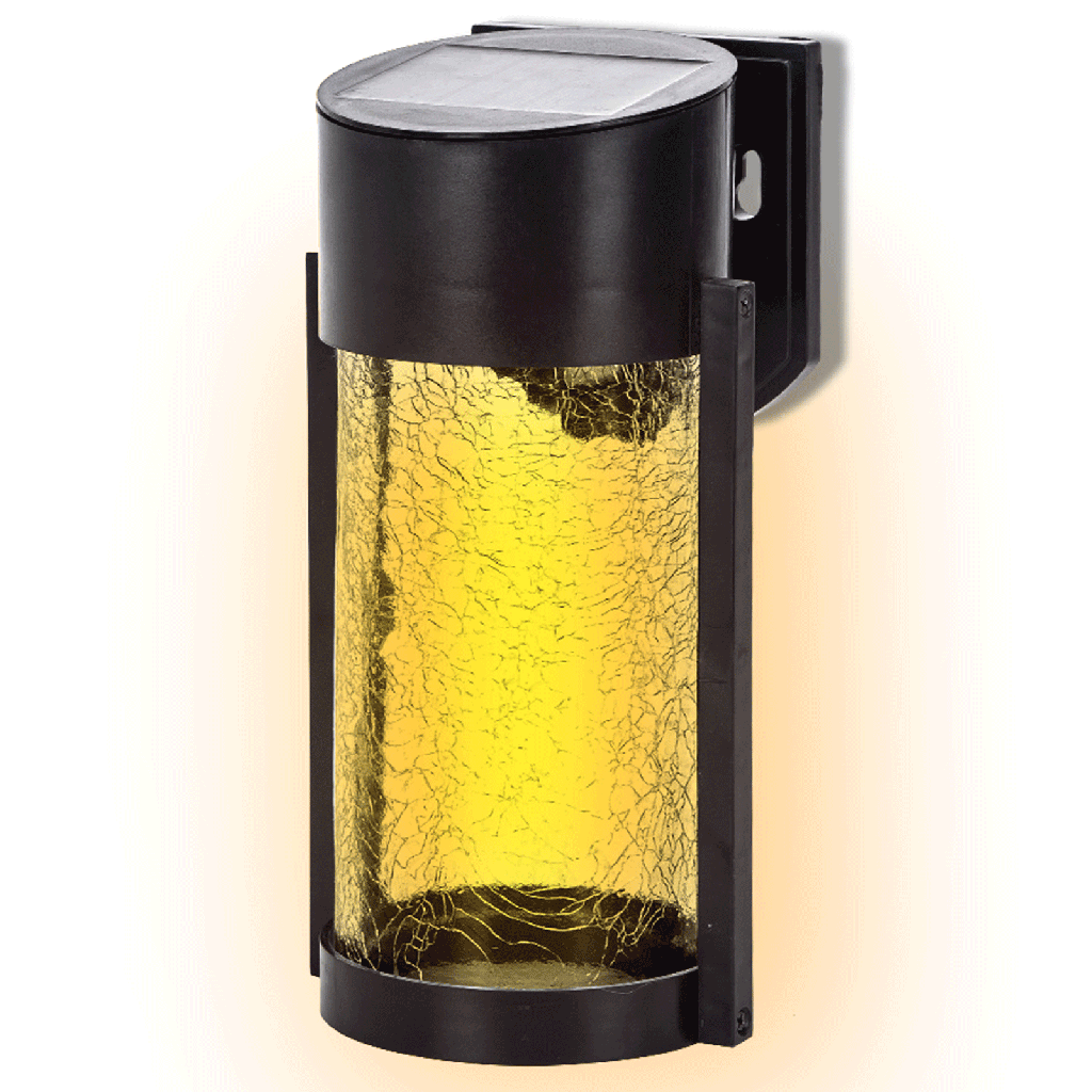 [B10201NP0] Appliques solaires Ambiance Plastique Verre craquelé 2700K