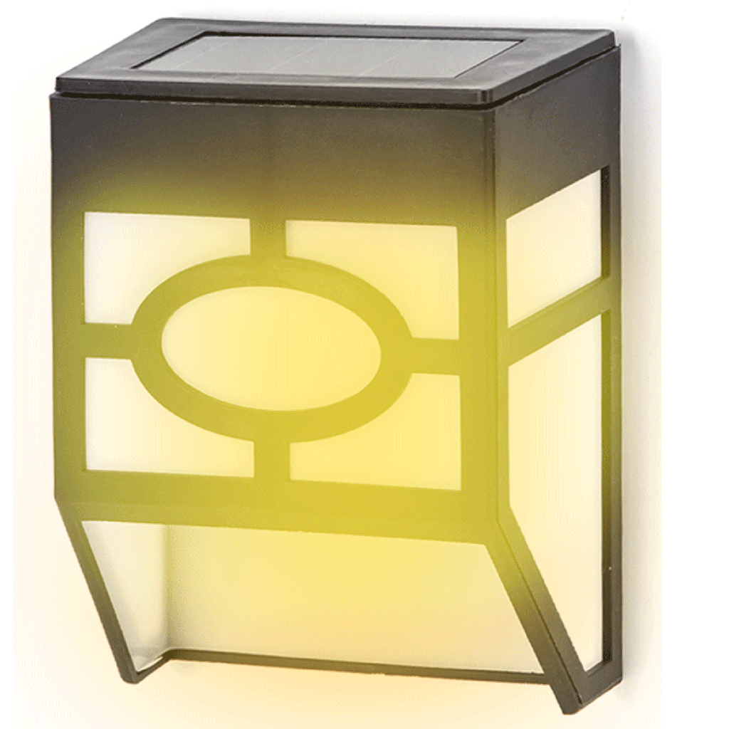 [B10201NO8] Solar Wandleuchten Ambient Plastic Fensterscheibenleuchten 2700K