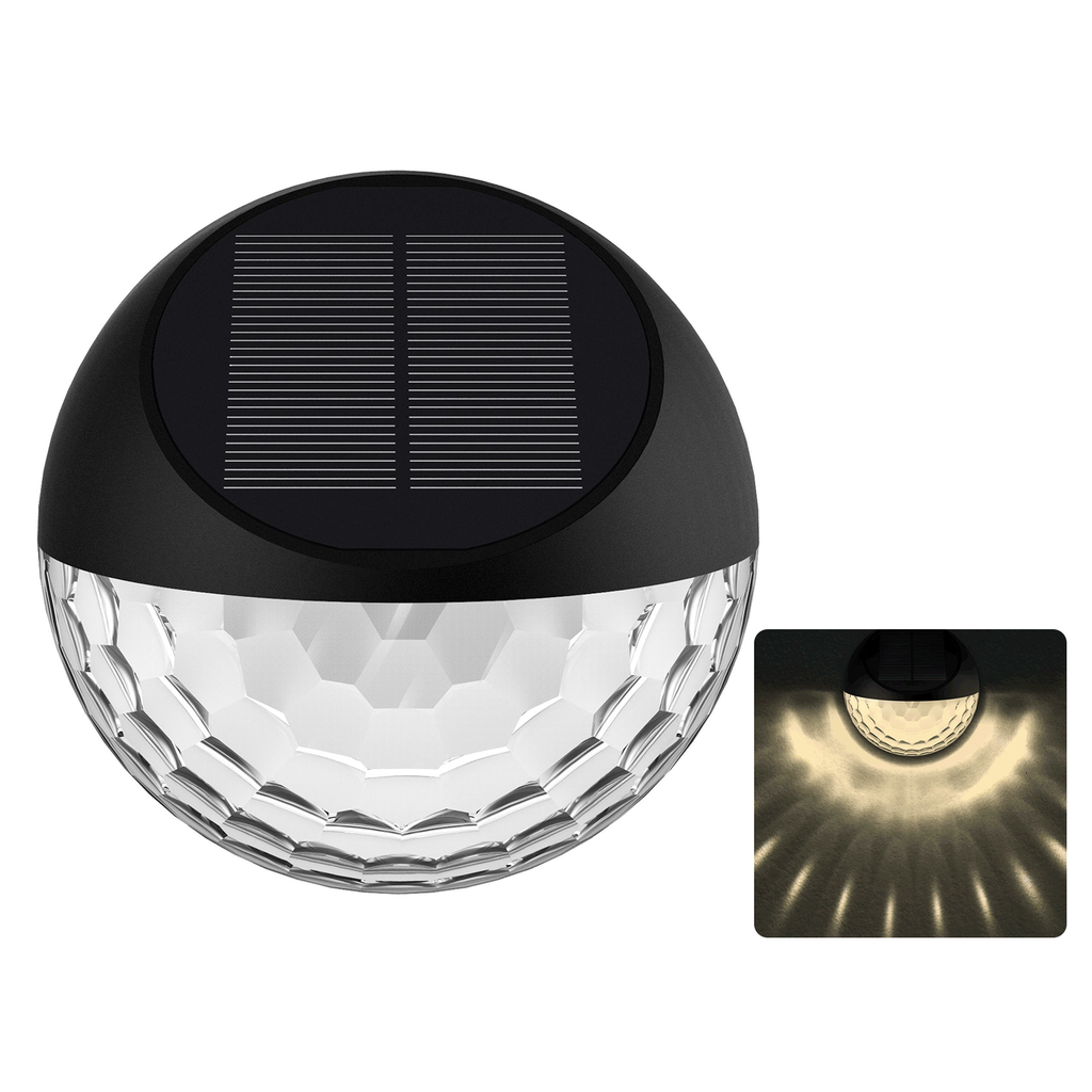 [B10201NO4] Aigostar Solar wall lights Ambient Plastic Water drop projections 2700K