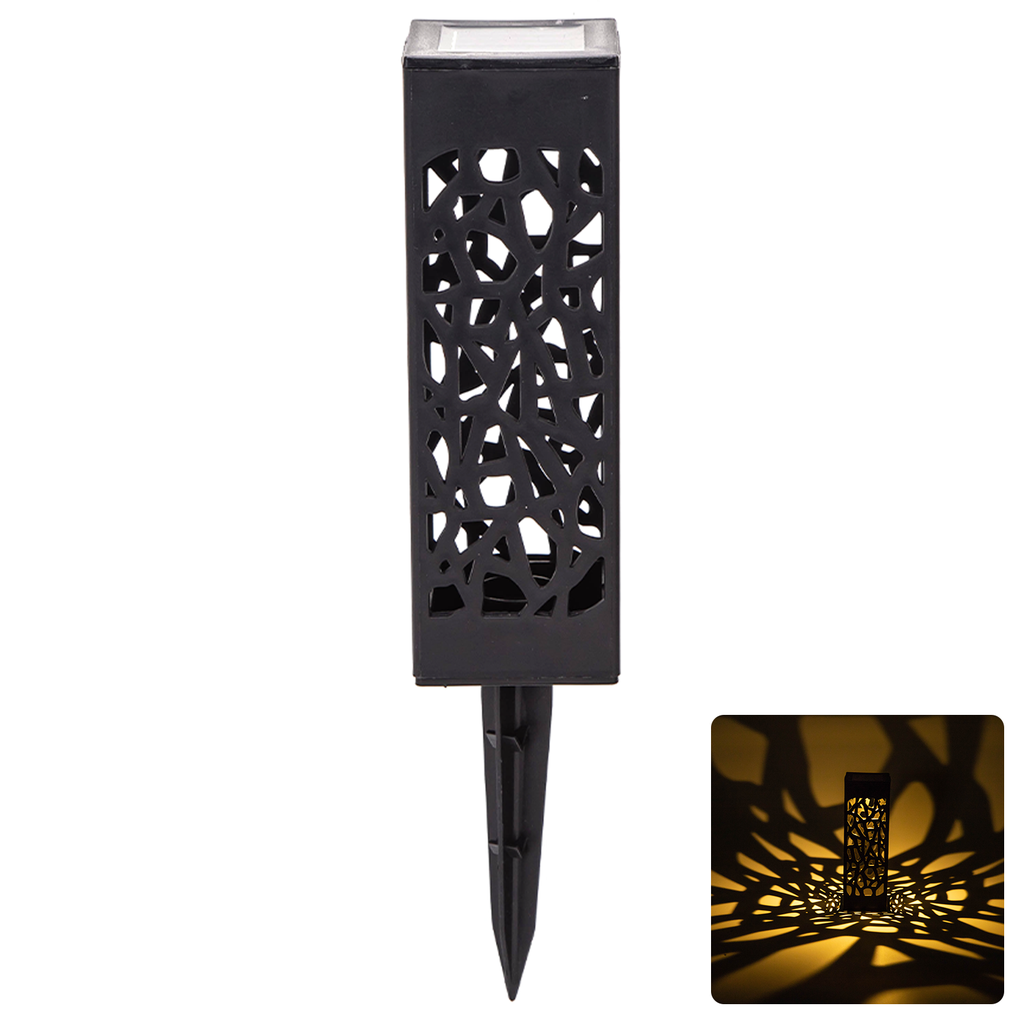 [B10201NX6] Lampe Solaire LED d'Ambiance en Plastique Creuse 2700K