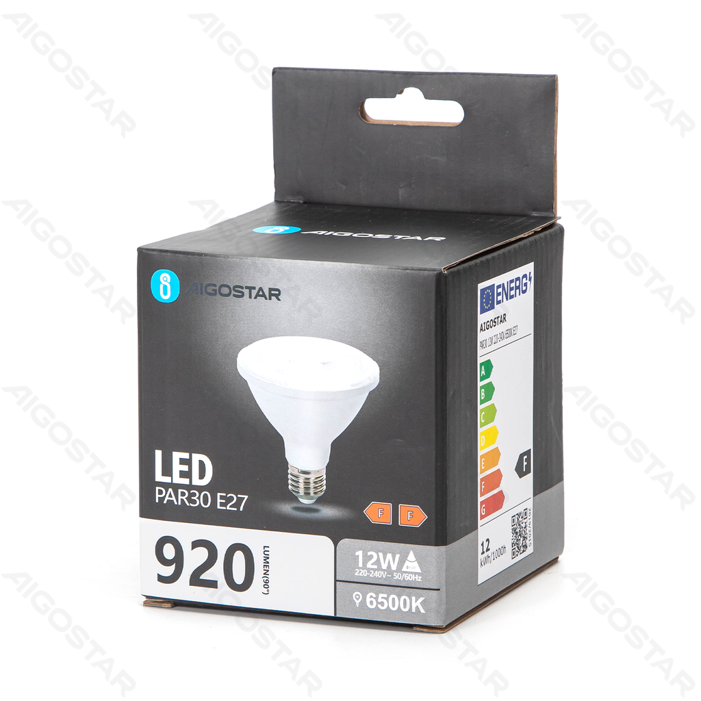 LED PAR30 E27,12W 6500k
