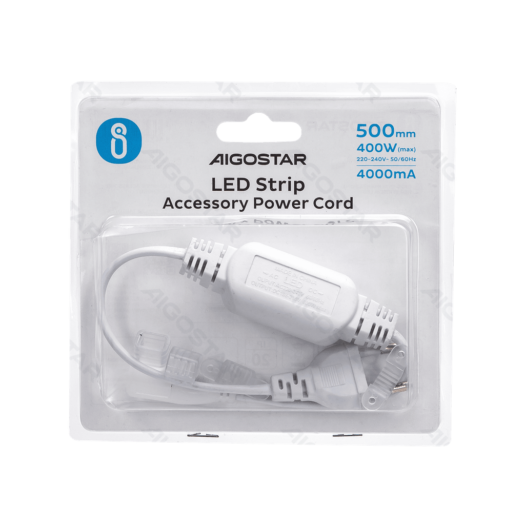 [B10302J8F] LED Strip 230VAC COB Fitting Stroomkabel 8mm