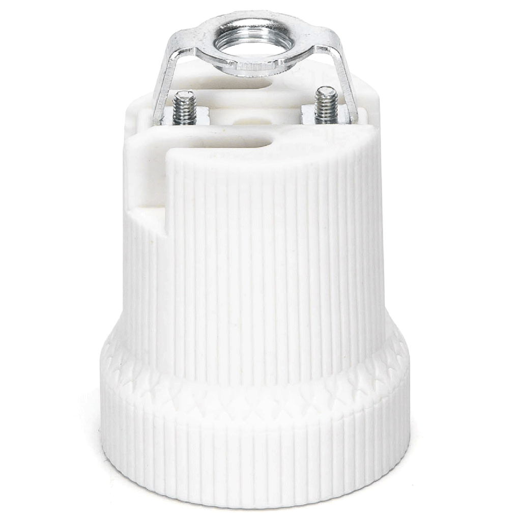[B20102IO4] Aigostar E27 Keramiek Lamphouder Wit