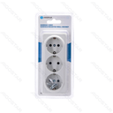 Aigostar Duitse 3-voudige Opbouw Stekkerdoos Wit