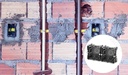 Aigostar Duitse enkelvoudige inbouwdoos voor wandschakelaar zwart (2 stuks)