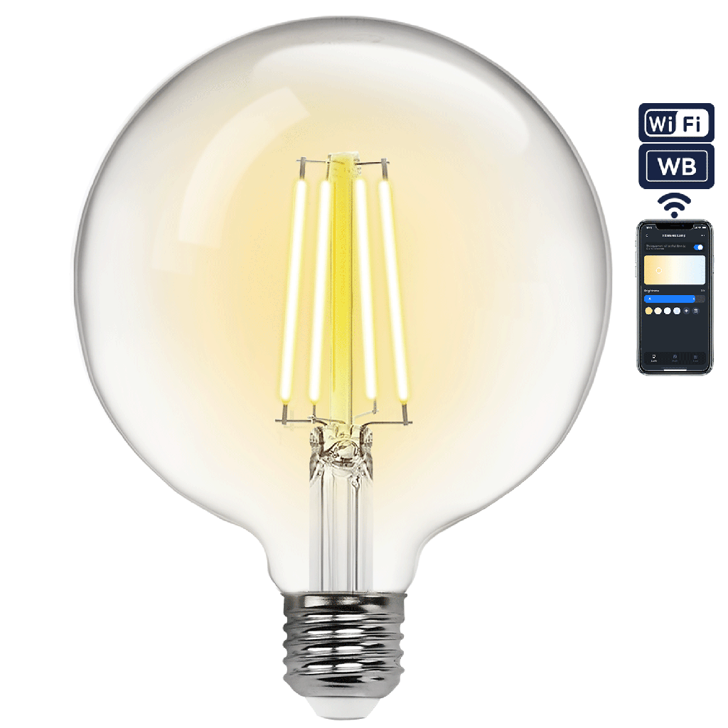[S10201YIB] WiFi WB Smart Filament Bulb G125 E27(Clear)
