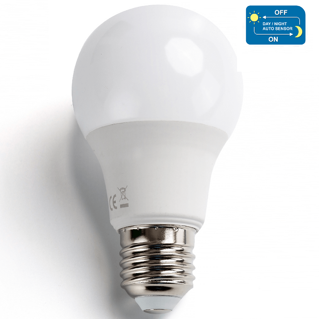 Aigostar Lichtsensitieve LED-lamp A60 E27,8W 3000K