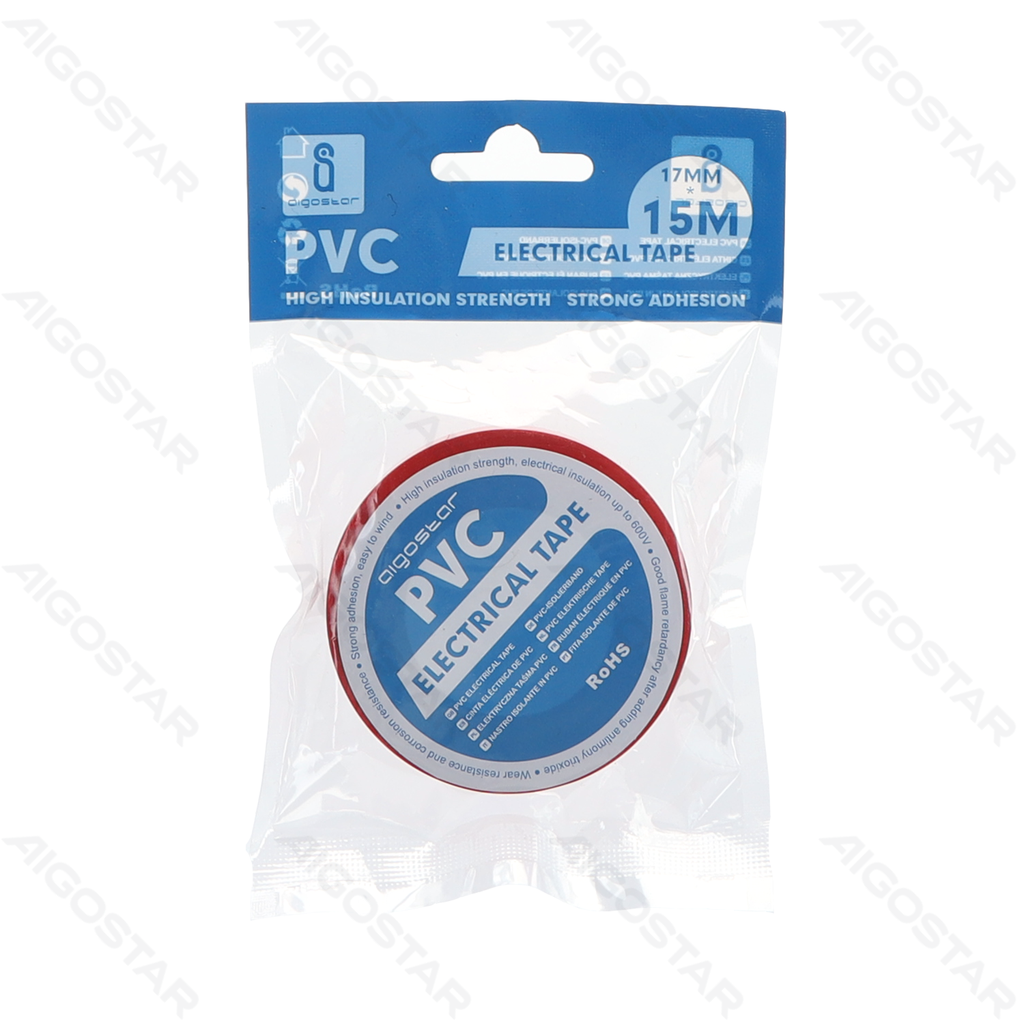[B20104VKC] Aigostar PVC isolatietape  0 13*17*15M rood
