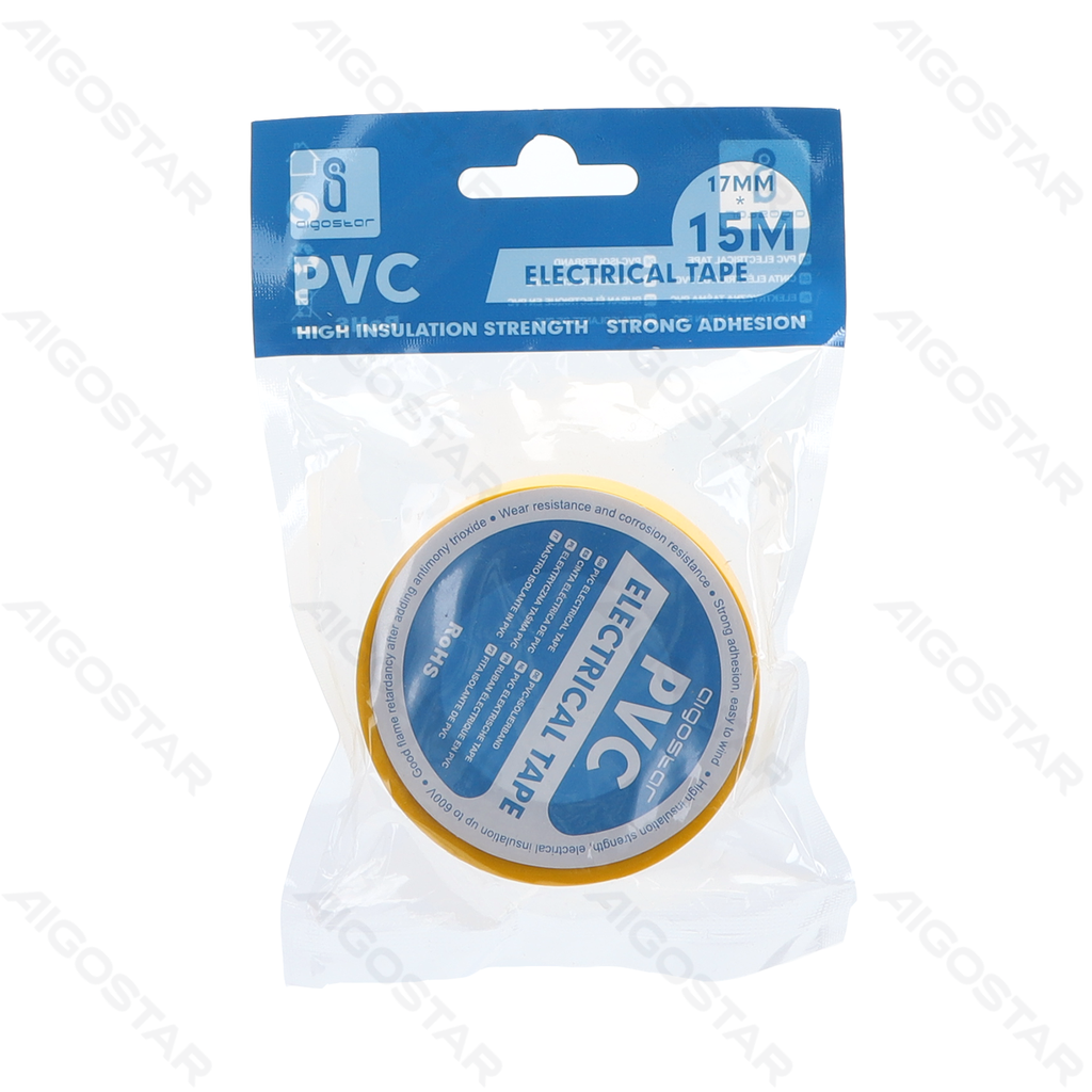 Aigostar PVC isolatietape  0 13*17*15M geel