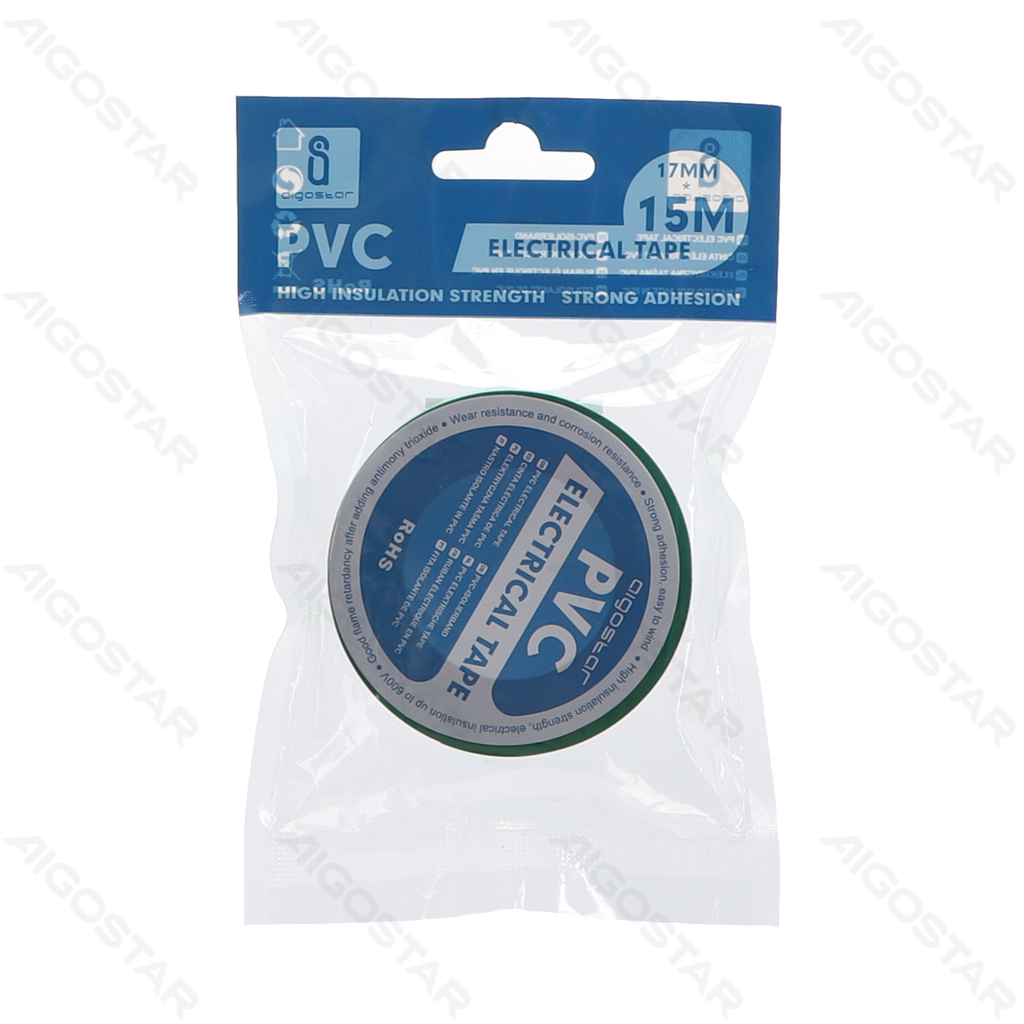 Ruban Électrique PVC 0.13*17*15M Vert