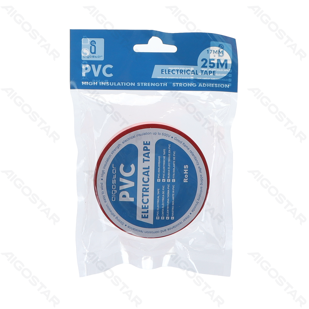 [B20104VKO] Aigostar PVC isolatietape 0 13*17*25M rood