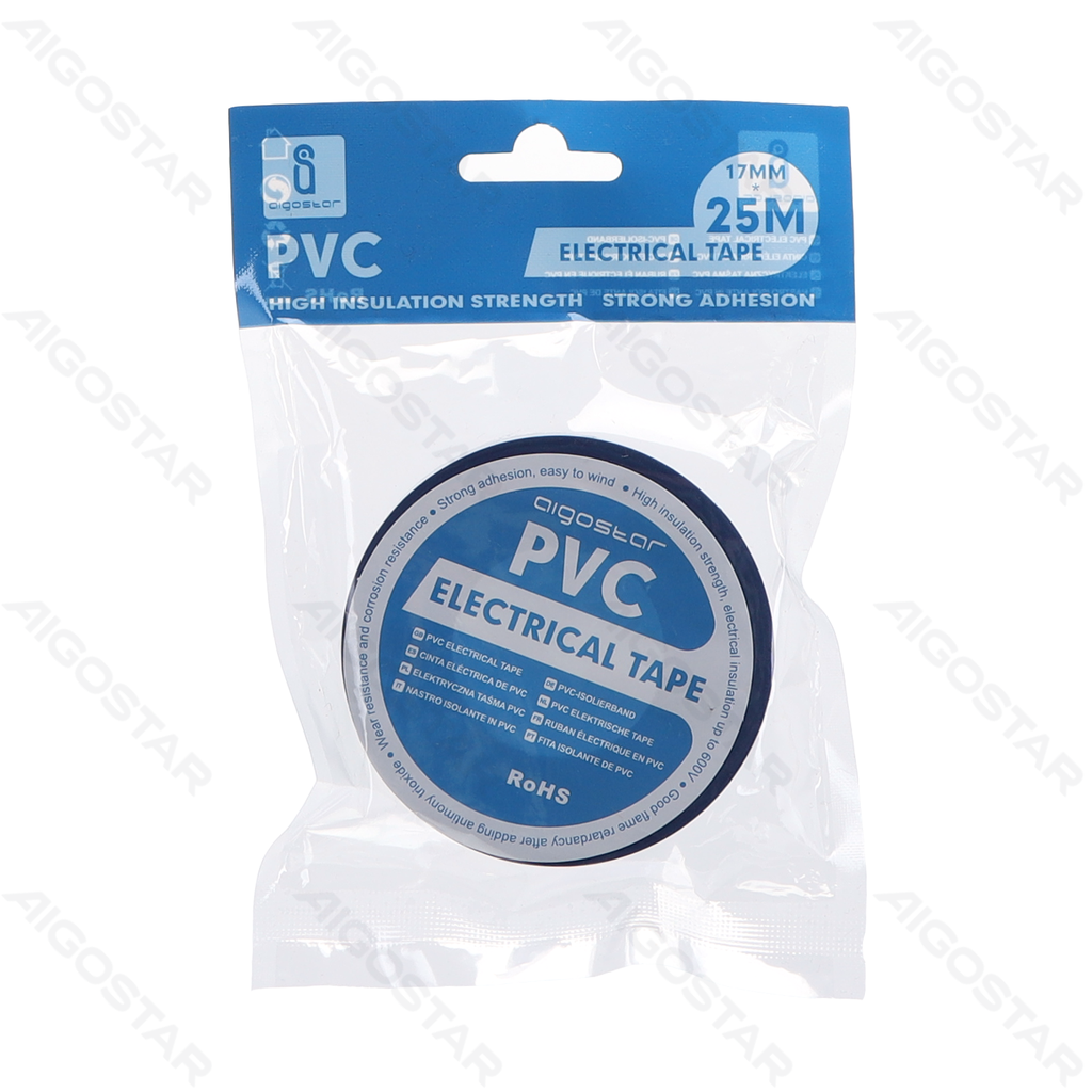 Aigostar PVC isolatietape 0 13*17*25M blauw