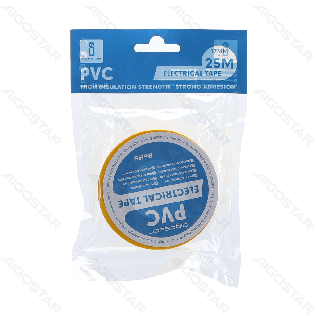 [B20104VKN] PVC Electrical Tape 0.13*17*25M Yellow
