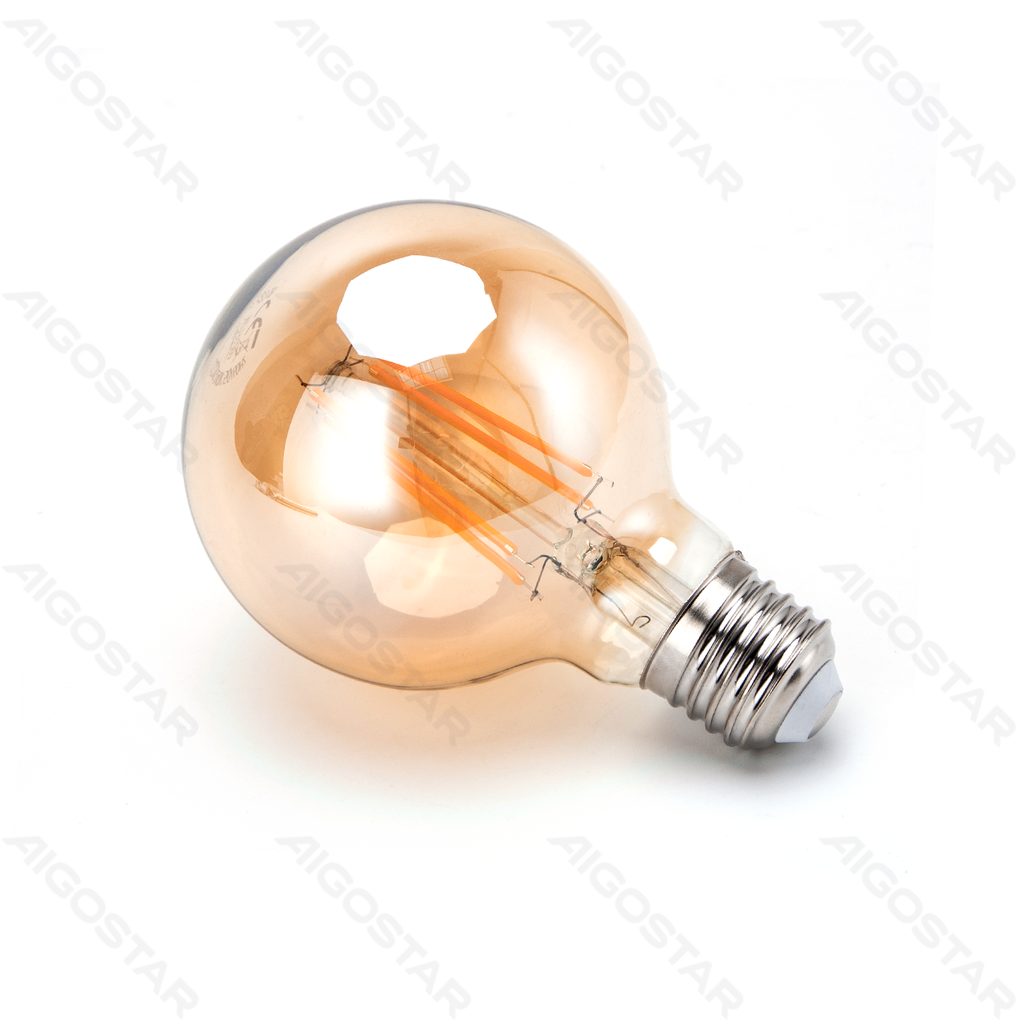 [B10106QML] LED Filament Bulb (Amber) G80 E27 4W