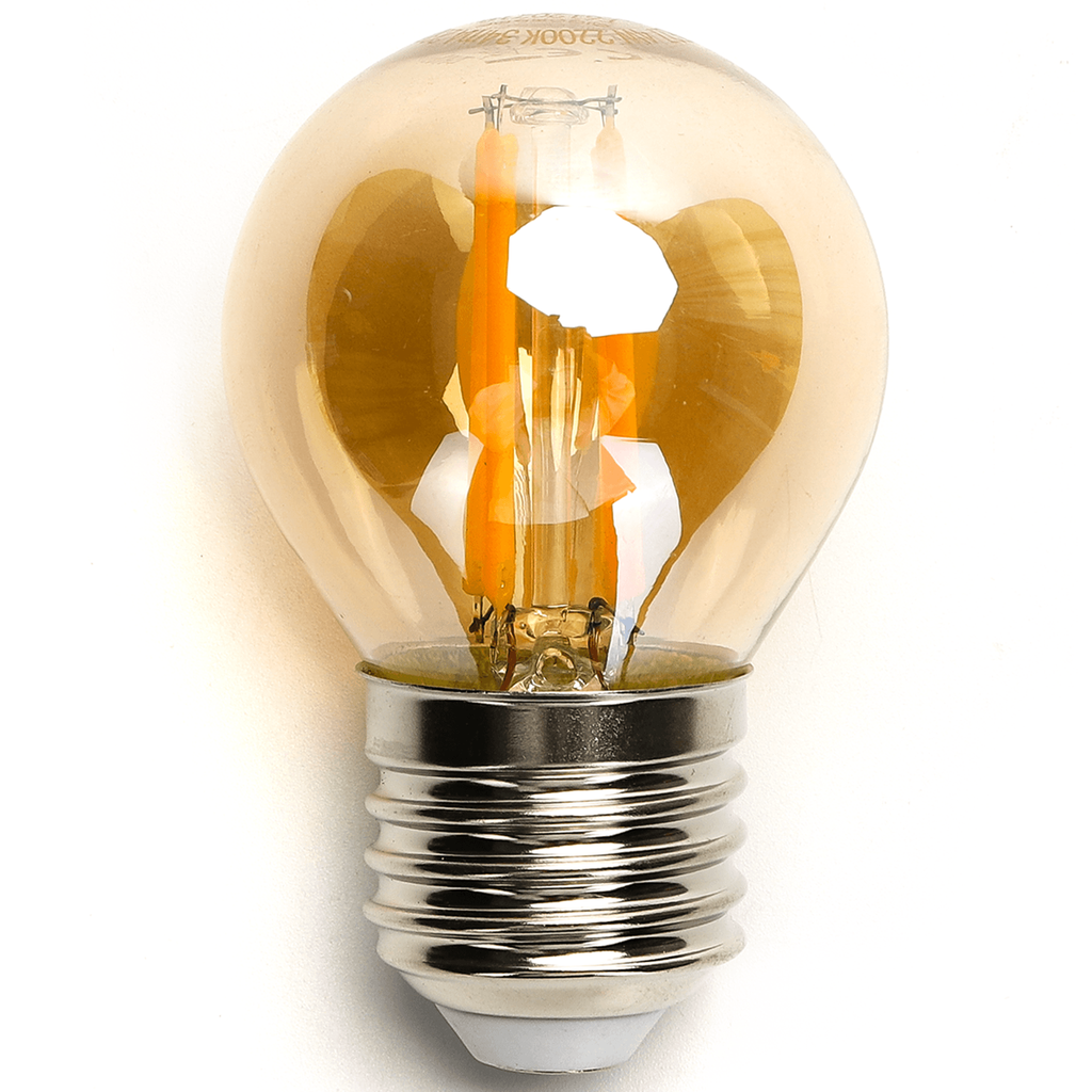 [B10106PKM] Ampoule à filament LED (Ambre) G45 E27 4W