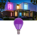 LED Bunte Glühbirne Lila G45 E14,4W