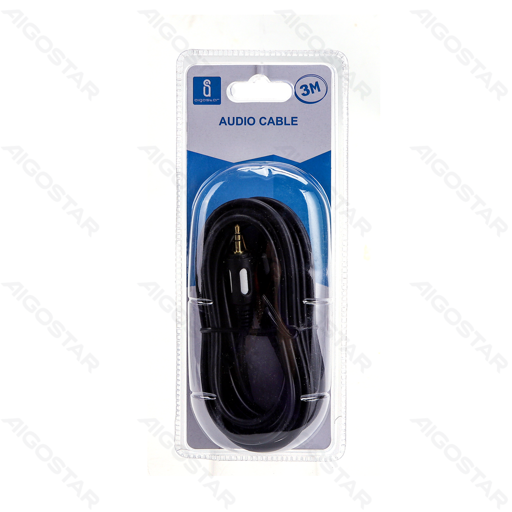 [B20104NNN] Audio Cable 3.5 Male to 2RCA 3m Black