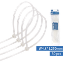 Nylon Cable Ties(30pcs) W4.8*L250mm White