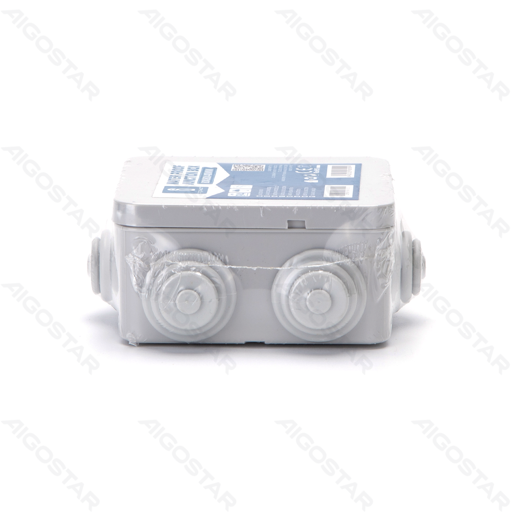 [B20104LPH] Wasserdichte Abzweigdose quadratisch (Größe:80*80*40mm) IP44 Grau