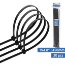 Nylon Kabelbinders (30st) W4.8*L450mm Zwart