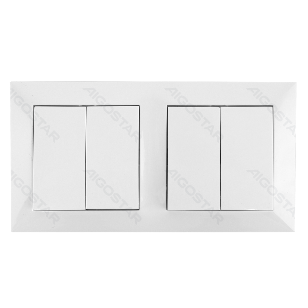 Inbouw wandschakelaar met stopcontact