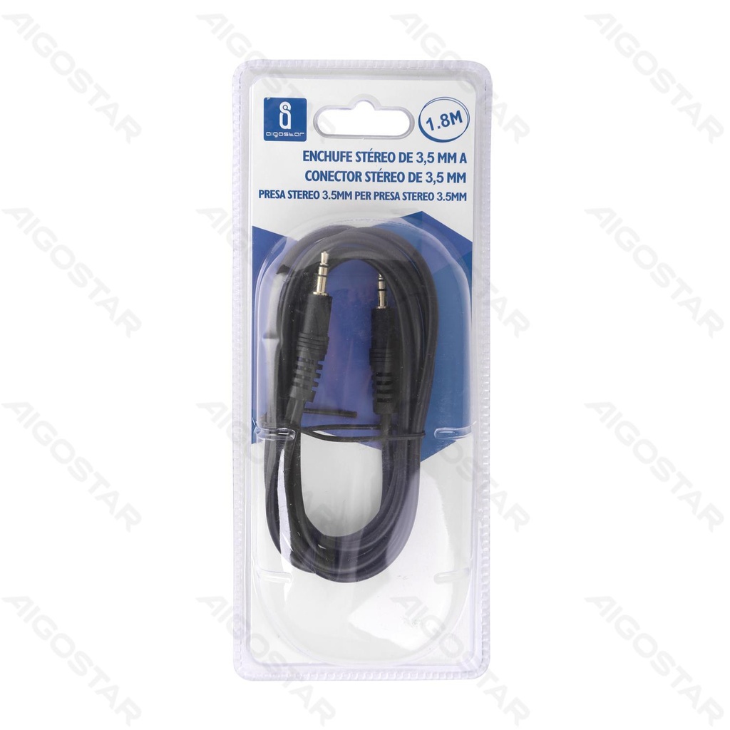 Aigostar Audiokabel 1.8m Zwart