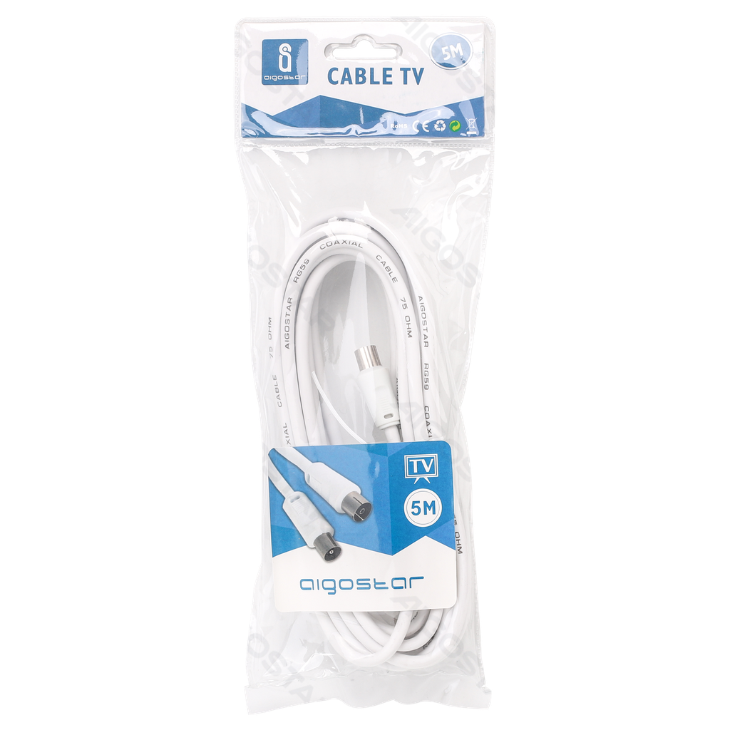 TV-Kabel 5 m Weiß