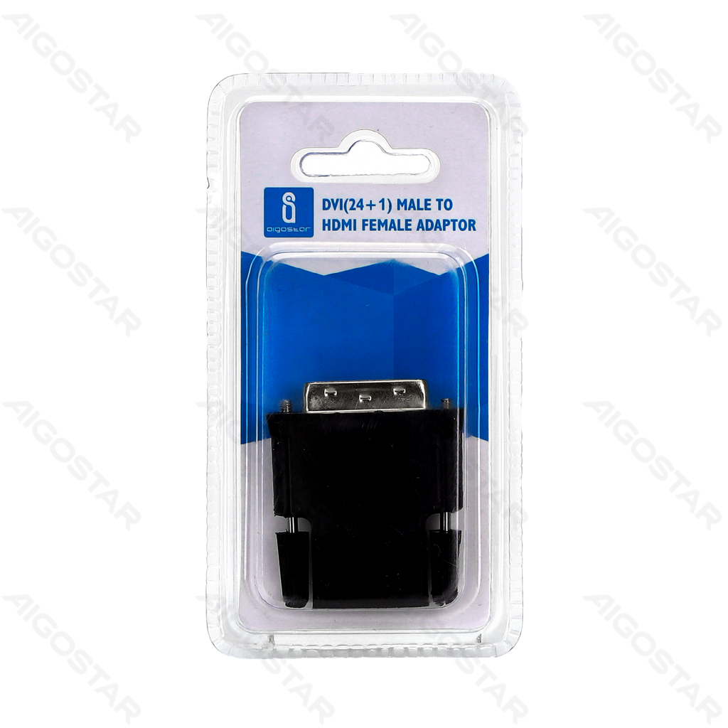 Aigostar Audio Adapter DVI(24+1) Man naar HDMI Vrouw Zwart