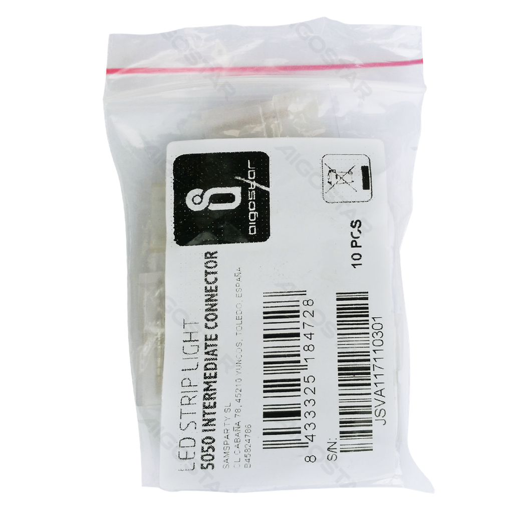 [B10302JSV] LED Strip 230VAC 5050 tussenconnector