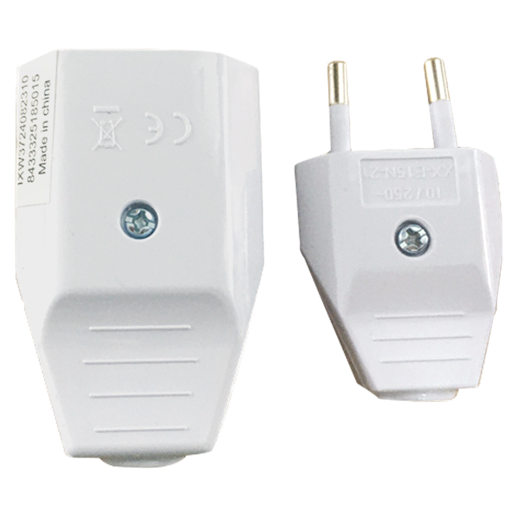 [B20103IXW] Aigostar Duitse stekker & stopcontact set 10A wit