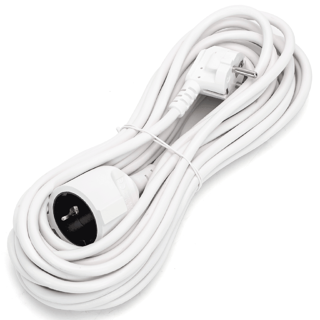 [B20103CSQ] Deutsches Verlängerungskabel 3G1.5mm² 10M Weiß