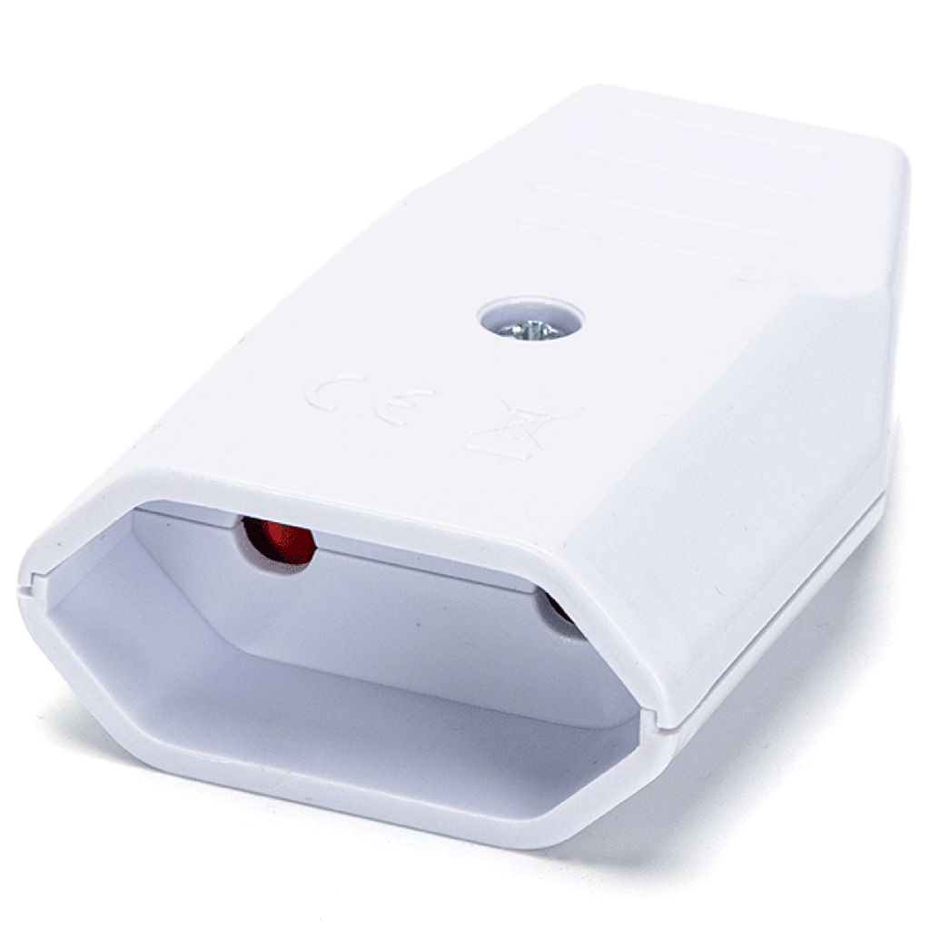 [B20103FLB] Fiche Allemande Câblable 10A Blanc