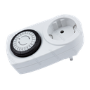 German 24 Hours Mechanical Timer Socket 16A Mini White