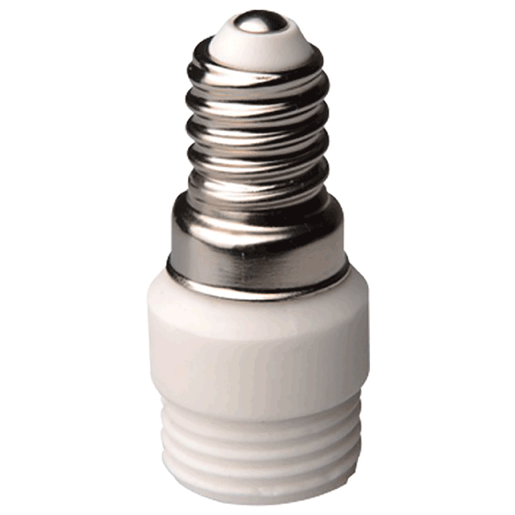 Verloopfitting E14 naar G9 wit