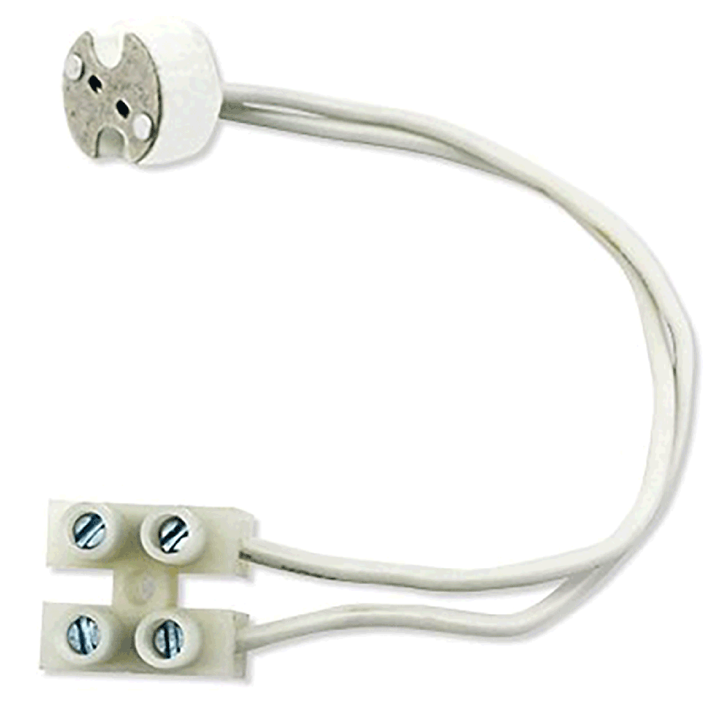 [B20102FQH] Douille Céramique G5.3 Blanc