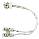 G5.3 Lampenfassung aus Keramik Weiß