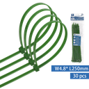 Nylon Kabelbinders (30st) W4.8*L250mm Groen