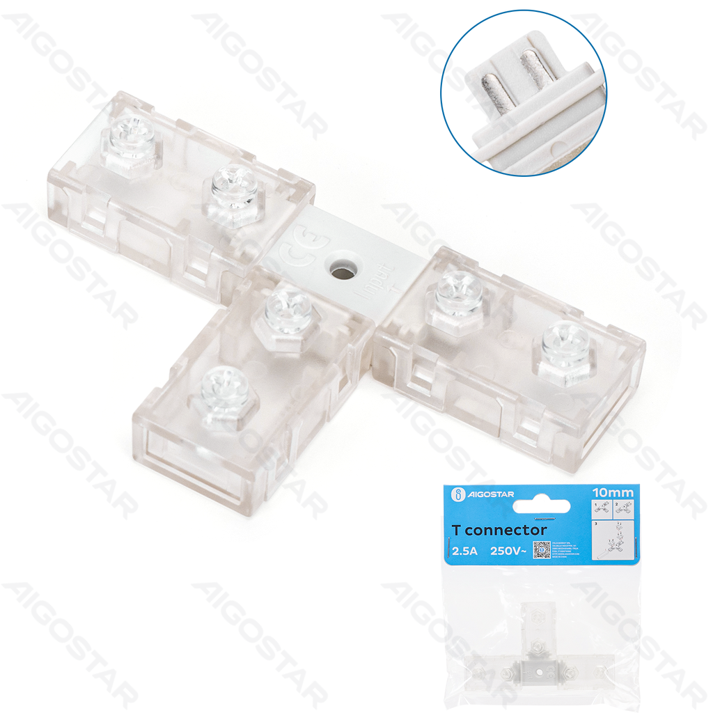 Aigostar Geïntegreerd Circuit LED Lichtstrip 2835&5050 T Connector 10mm